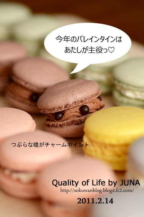 カラフルマカロンでバレンタイン