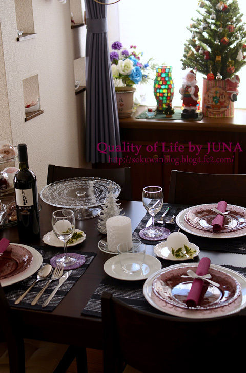 2011クリスマスのテーブルコーデ