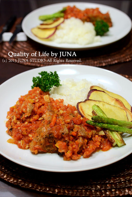 スペアリブのトマト煮