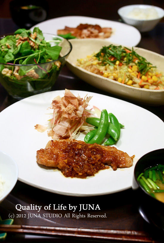 豚肉のソテー☆タマネギ＆しょうがのソース