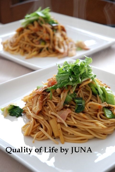 中華風パスタ お箸でどうぞ♪