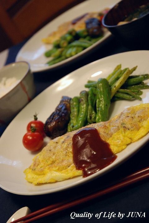 お肉少な目でも満足な豚肉のピカタ