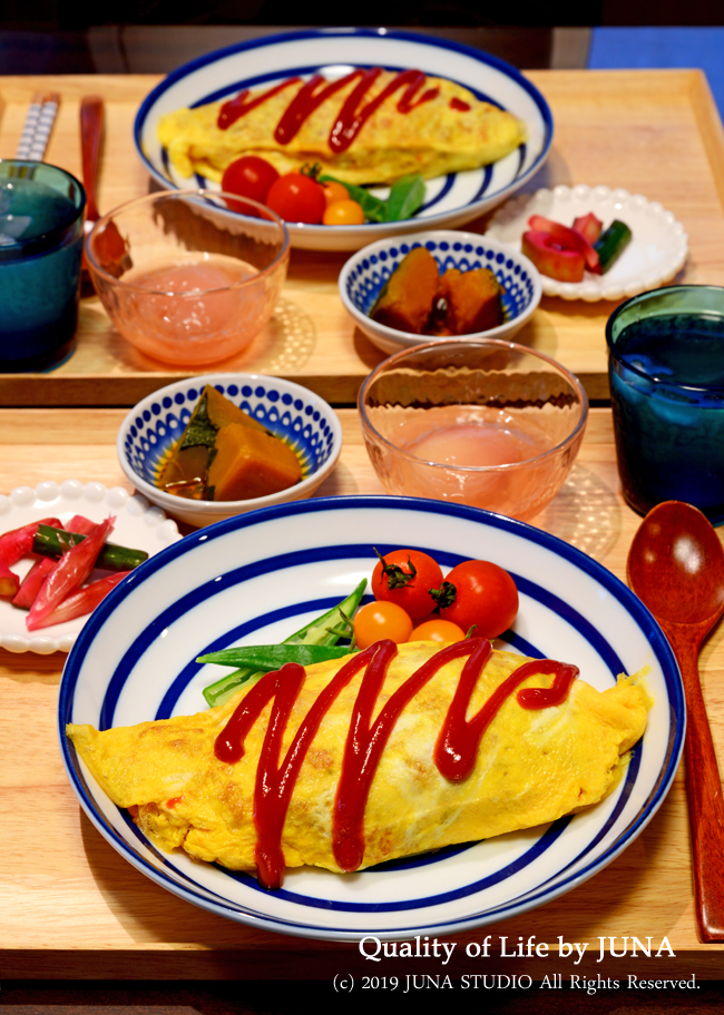 残った梅酢で漬け物作りとか、娘とのお昼ご飯とか