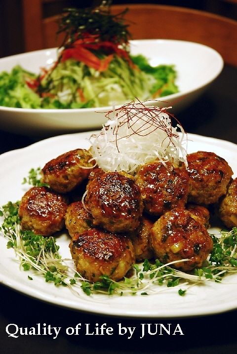 蓮根＆三つ葉入り肉団子☆ほんのり甘酢ダレ