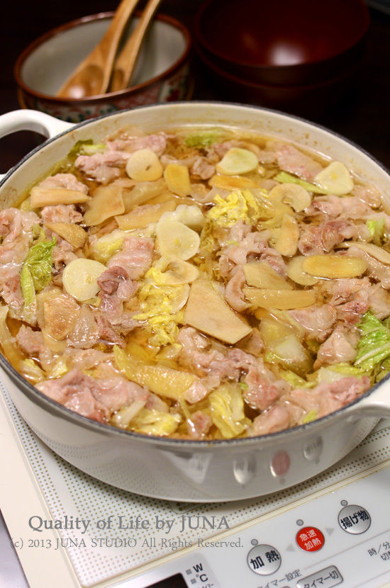 白菜と豚肉のこくまろ鍋