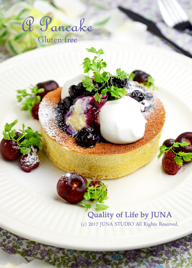 大豆粉で作るふんわりパンケーキ ブルーベリーソース添え Quality Of Life By Juna Powered By ライブドアブログ