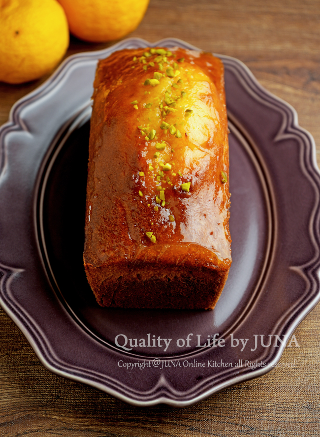 ゆずピール入りパウンドケーキ／今日は年に一度のお楽しみ会だよー