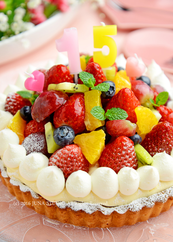 娘の誕生日ケーキ・フルーツてんこ盛りタルト : Quality of Life