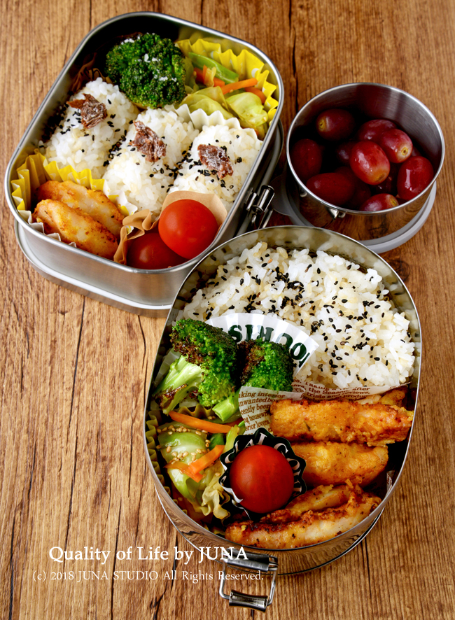 【今日のおべんと】たらのオイル漬けカレー風味ソテーのお弁当