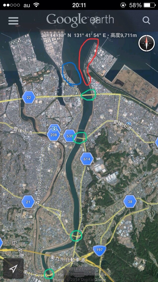 大野川の釣りポイント Angler T F