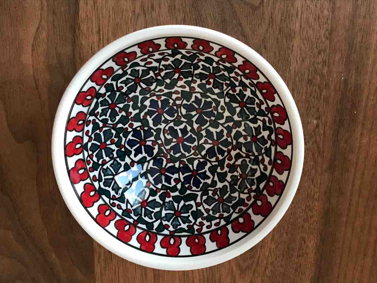 トルコ　陶器皿 トルコ 陶器 お皿 - メルカリ