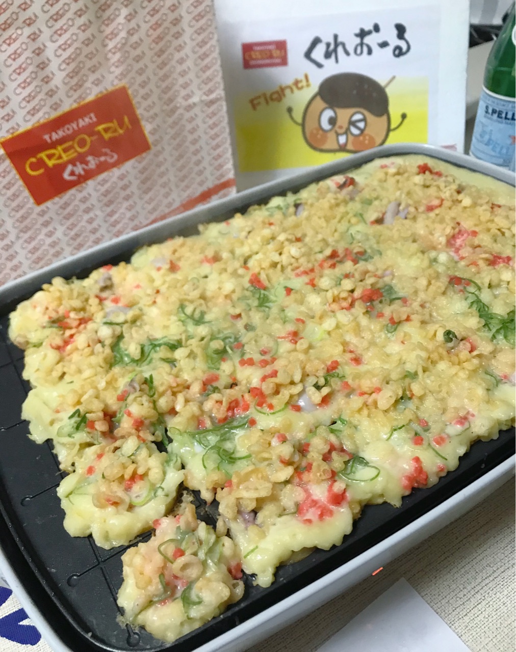 デリバリー情報 たこ焼き王子の居る くれおーる のたこ焼きセットをデリバリー どるふぃんの気ままに食べ歩き