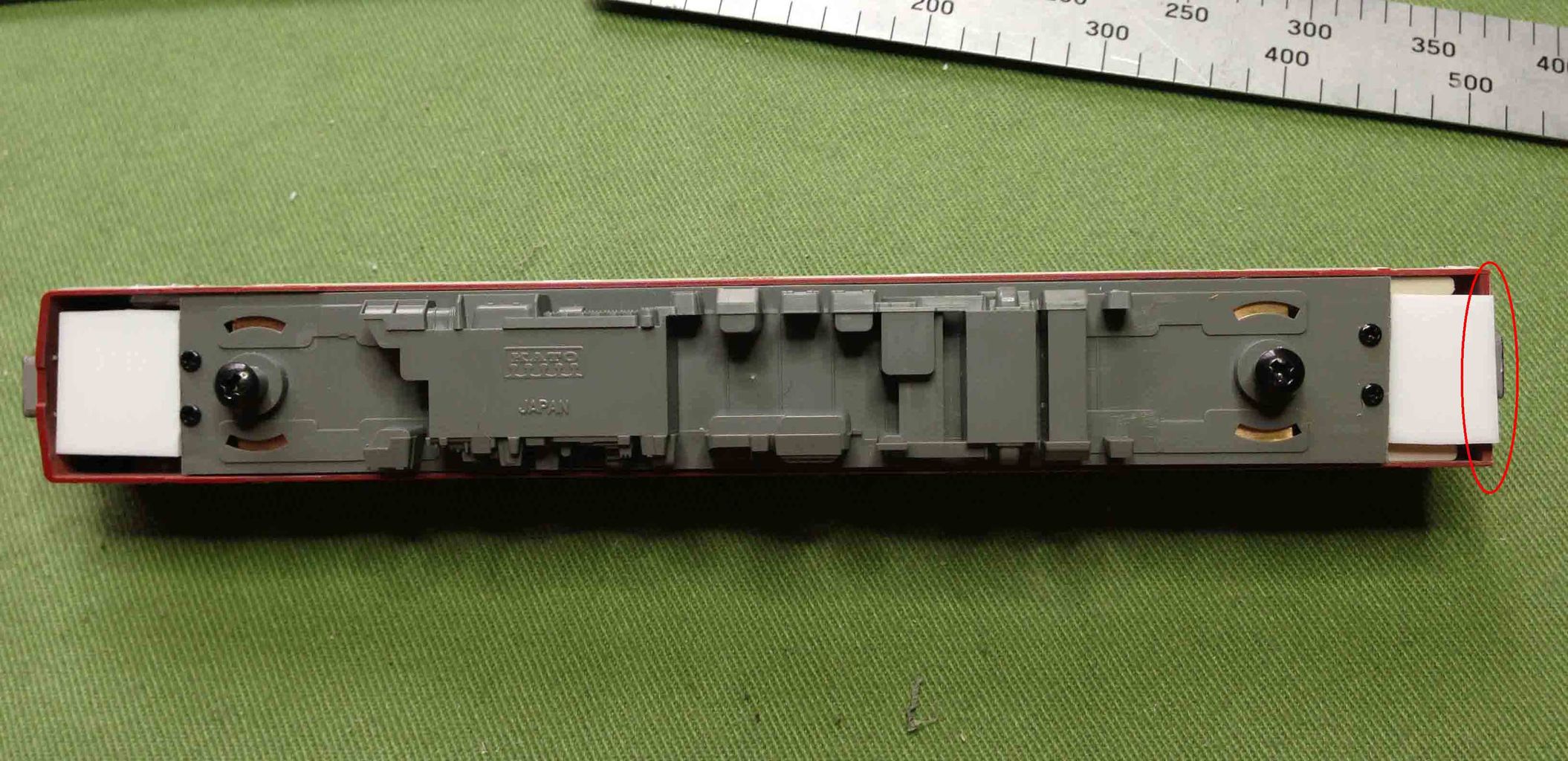 KATO キハ40系のTNカプラー化 その2 （T車編） : 瀬戸川模型