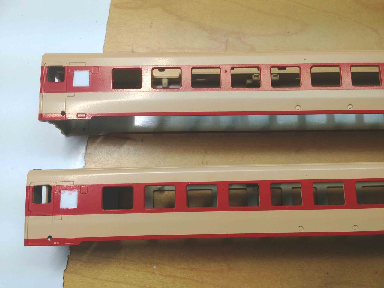 鉄道部品　車内形式板　キハ58改造車　ほのぼの山陰　2両　電車　プレート 鉄道部品 車内形式板 キハ58改造車 ほのぼの山陰 2両 電車