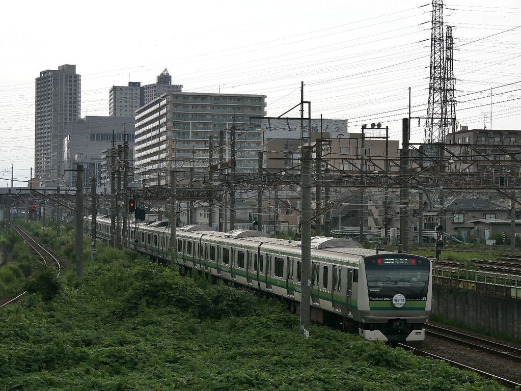 18年8月12日 横浜線110周年のヘッドマークを付けた E233系h001編成を撮影しました Railcafeで独り言
