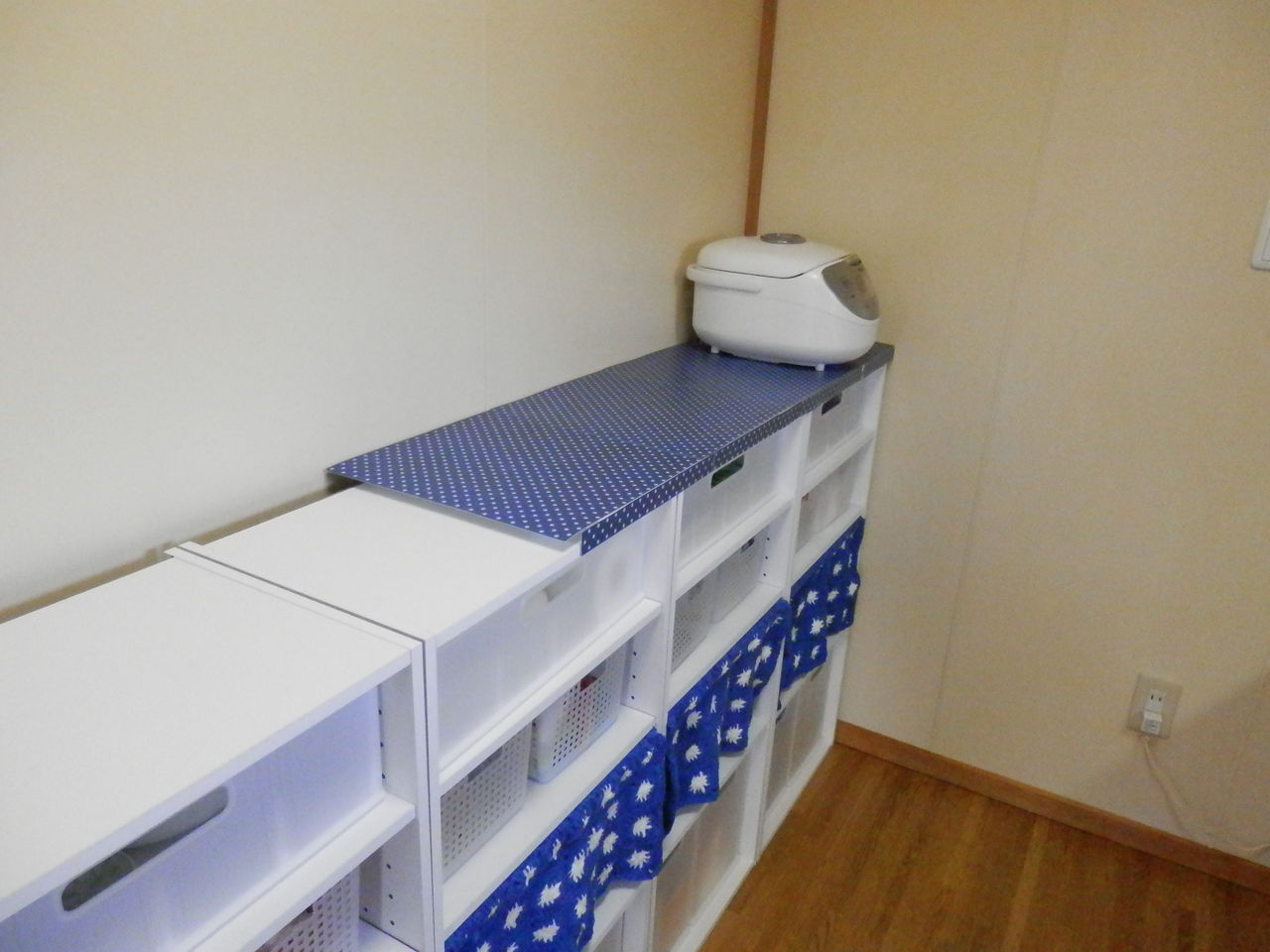 ニトリのカラーボックスで作った収納棚が完成 カラーボックスハウス私んちのお片付け帳