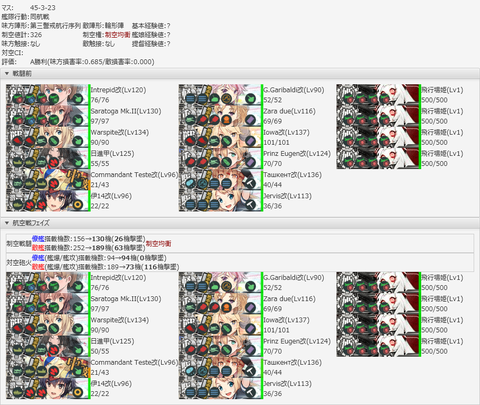 戦闘ログのスナップショット4