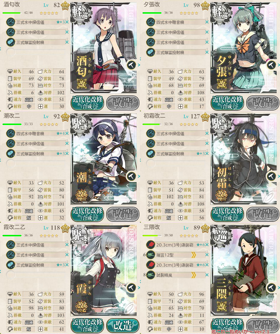 艦これ E 1 伊26 掘り 夏イベ 勉強後記