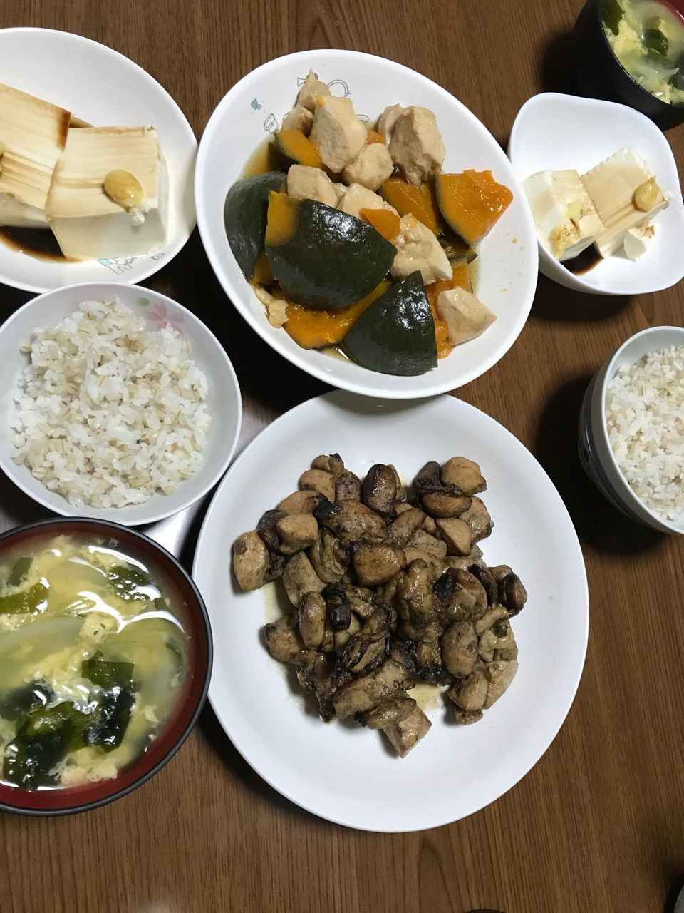 鶏肉とかぼちゃの煮物 他 晩御飯その３６６ となりのカナメ