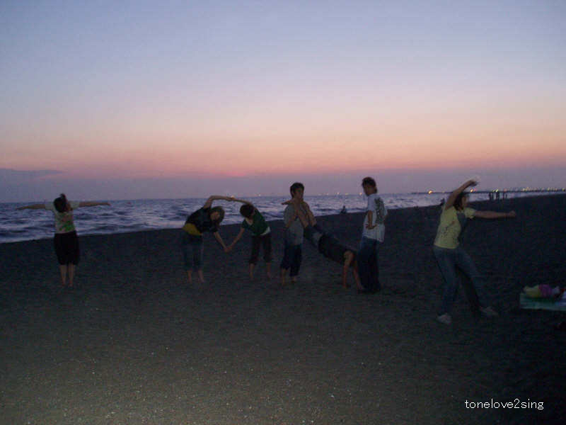 稲毛海岸でスイカ割って花火燃やさナイト T O N E 日記
