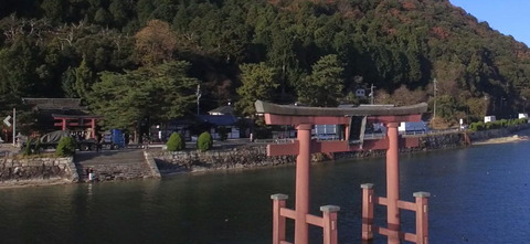 白鬚神社　琵琶湖　秦氏