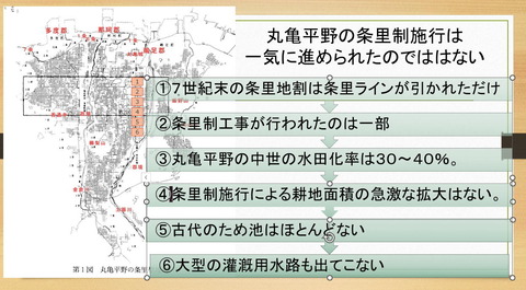 丸亀平野の条里制は一気に進められたのではない