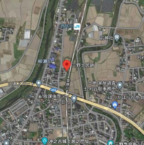 片岡氏 三野古城跡