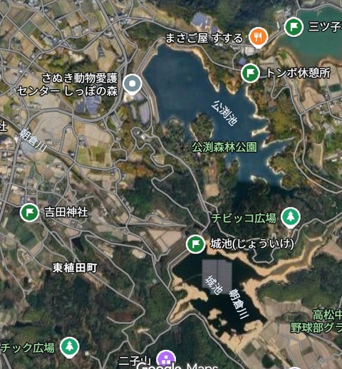 髙松市公渕池　とんぼ坂
