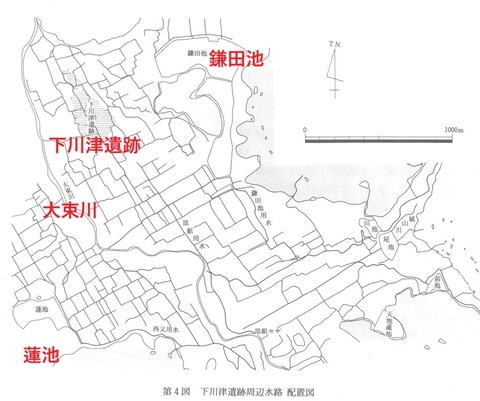 下川津遺跡水路図２