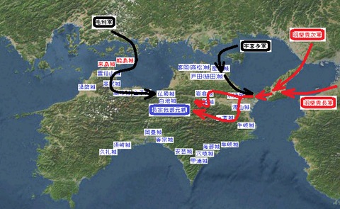 四国征伐・羽柴本軍