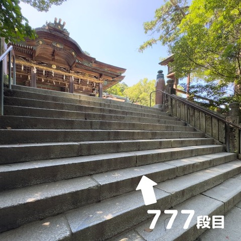金刀比羅宮 石段777段目