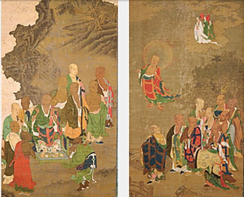 明兆　五百羅漢図２