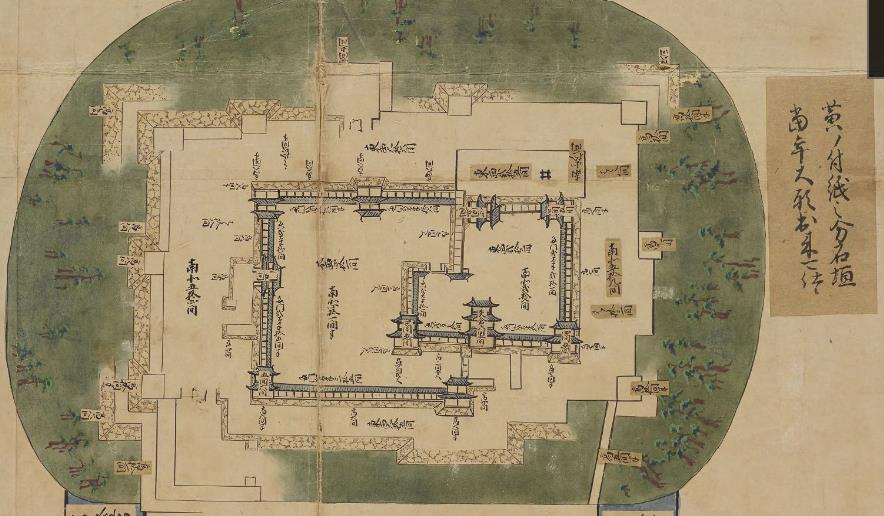 Amazon | 絵図 （城郭図） 香川県 讃岐國 丸亀城 歴代城主名