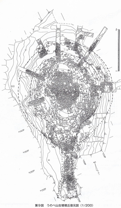 うのべ古墳 津田湾古墳群の初期モデル