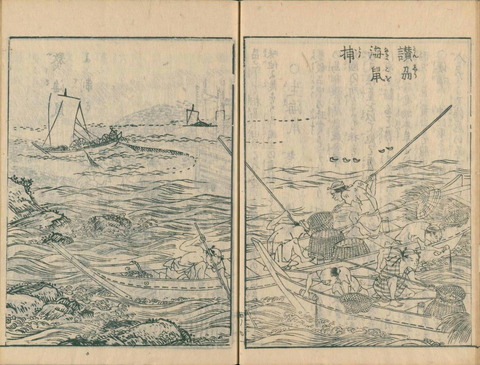 小豆島沖の海鼠取り