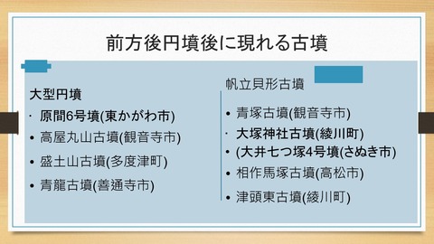 ポスト前方後円墳の中期古墳