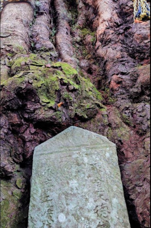 高越山中ノ郷の板碑