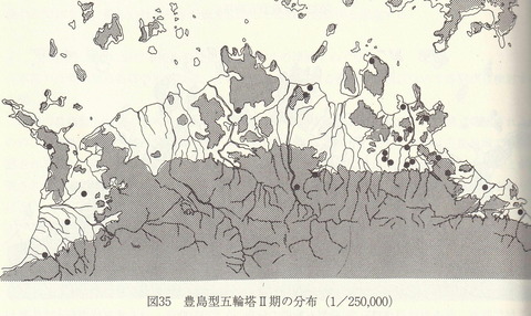 豊島型五輪塔分布図３