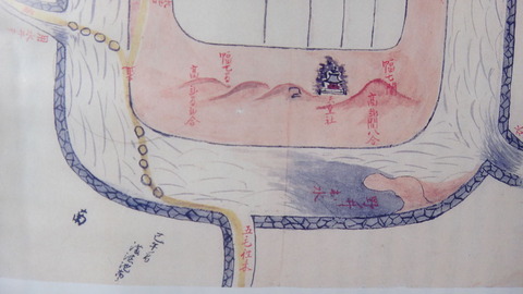 大堀居館絵図　拡大図