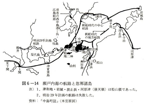瀬戸内海航路と伊予の島々