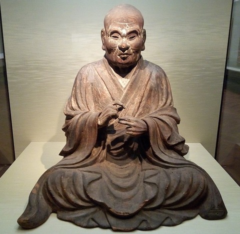 慈恵大師坐像(ヒノキ寄木内刳)弘安9年(1286年)蓮妙作。