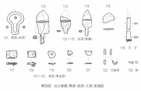 安造田3号 出土鉄器