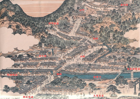 金毘羅門前 全体