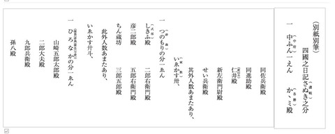 伊勢御師　四国日記讃岐分１　中府