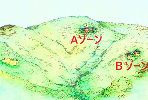 中寺廃寺　 全景