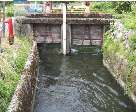 出雲井の取水口