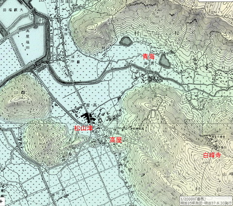 白峰寺明治３５年地図