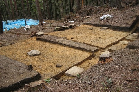 仏ゾーン 仏堂跡 発掘時の様子