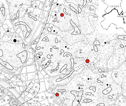 備後三谷郡 寺町廃寺周辺