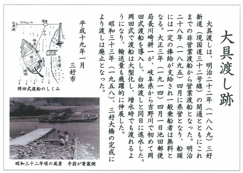 大具渡し跡の説明版